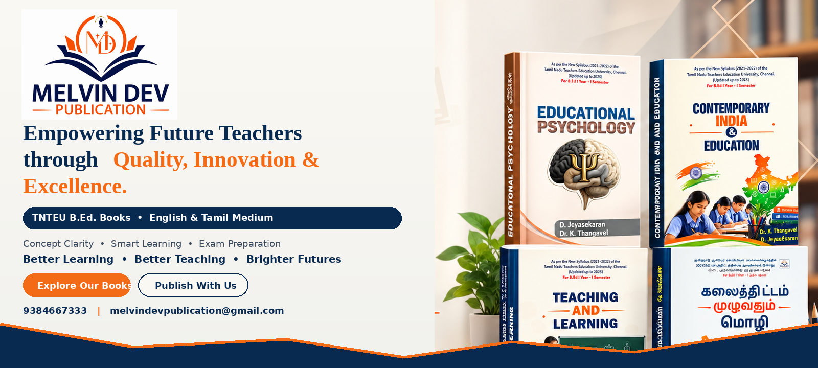 Melvin Dev Publication — B.Ed. learning resources and featured books